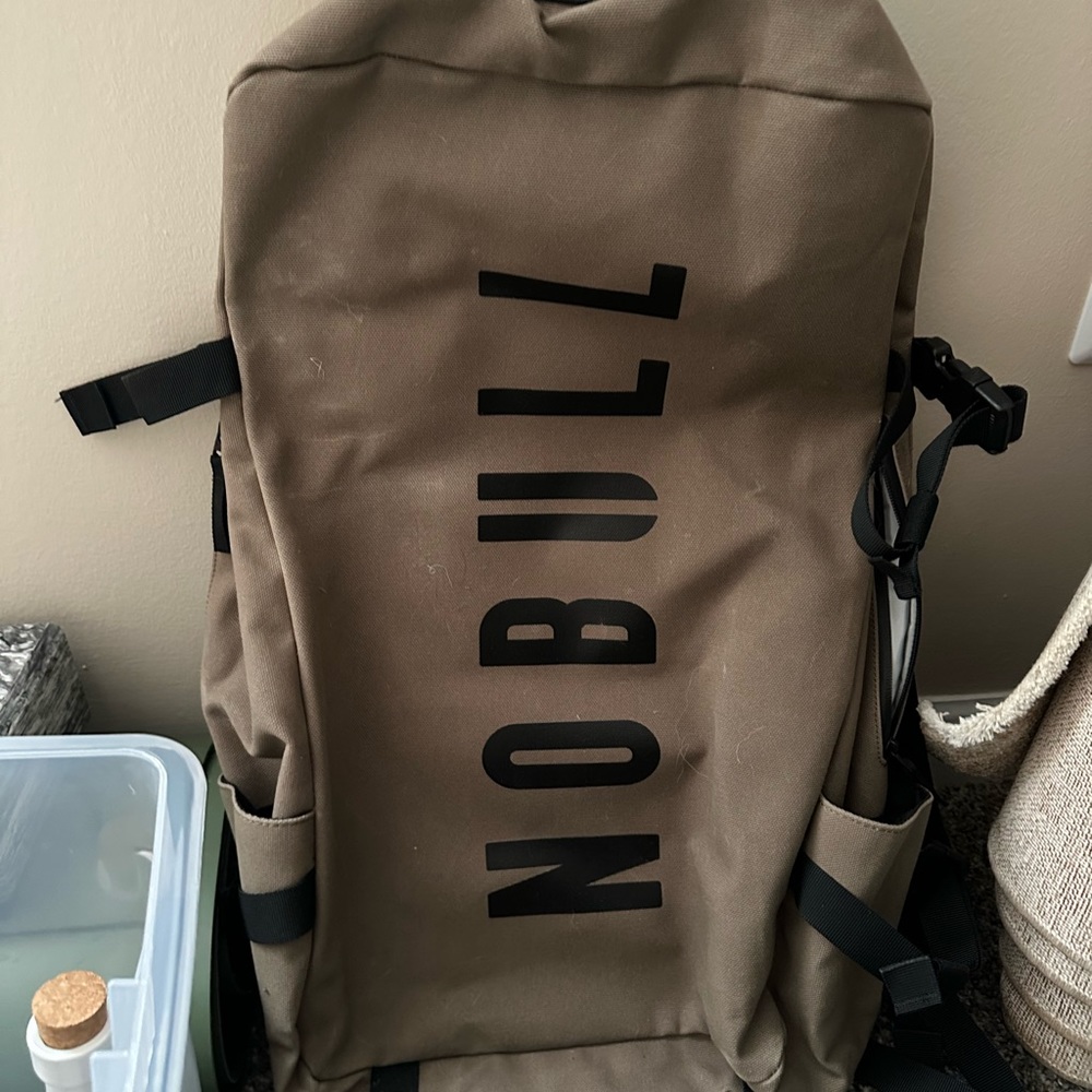 NOBULL Waxed Canvas Dufflepack Backpack - fallen rock color